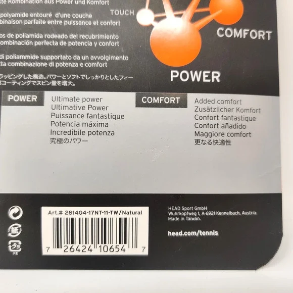 Head Velocity MLT Tennis Racket Strings 1.25mm 17g Natural 40' Set Multifilament - Picture 3 of 9